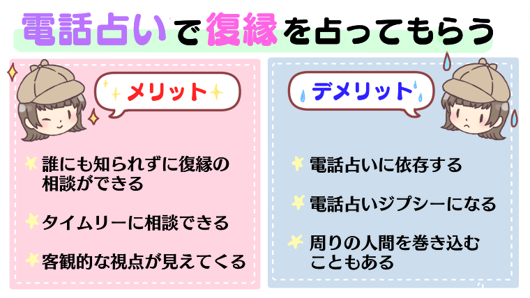 電話占いで復縁を占ってもらうメリット・デメリット